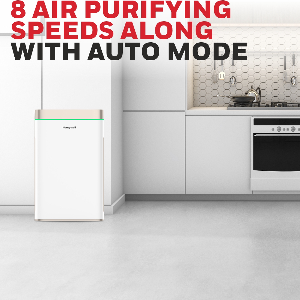 Honeywell Air touch U2 Air Purifier, H13 HEPA Filter with UV LED, Ionizer & WIFI, Covers Upto 1008 Sq.Ft / 93.64 Sq.Mtr