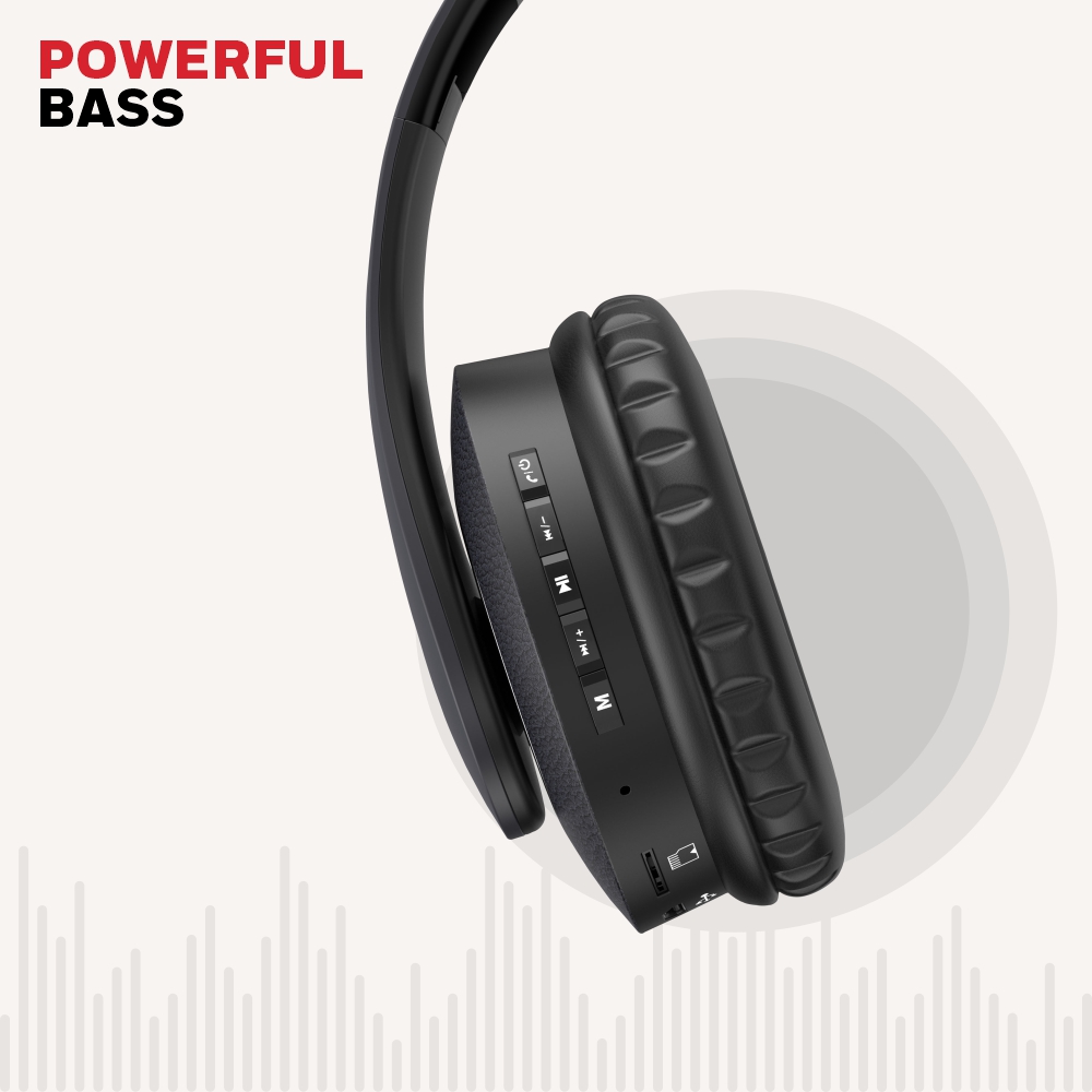 Honeywell Suono P20 Bluetooth Over-Ear Wireless Headphone- Black
