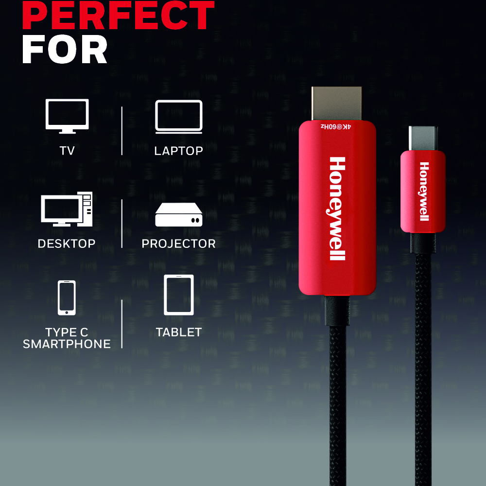 Honeywell Type C to 2.0 HDMI Cable- 2 Meters