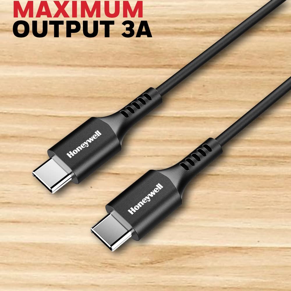 Honeywell USB 2.0 Type C to Type C Silicone Fast Charging Cable PD 60W, QC 3.0, 6 Feet/1.8M 