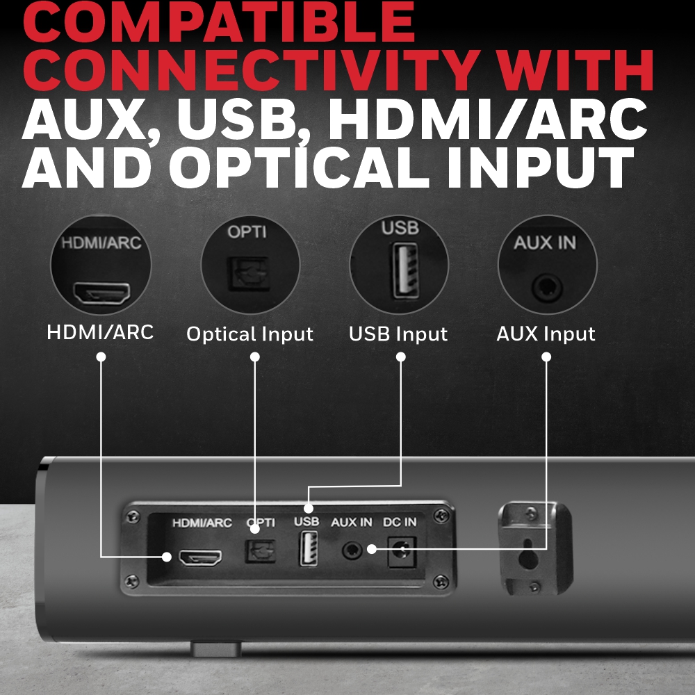 Honeywell Suono P1000, 30W Wireless Bluetooth Soundbar 
