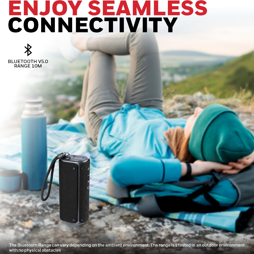 Honeywell Trueno U200, 10W Wireless Bluetooth Speaker- Black