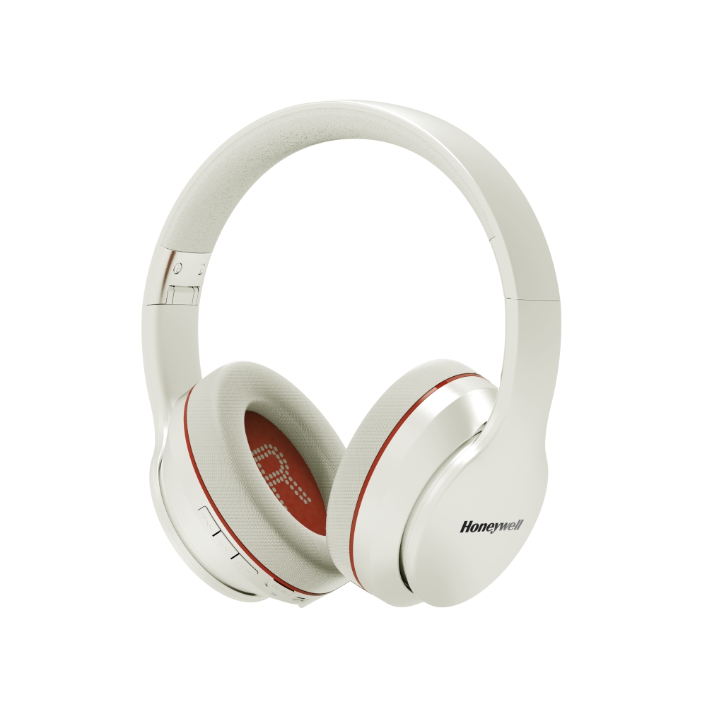 Honeywell Trueno U10 Bluetooth Over-Ear Wireless Headphone with Active Noise Cancellation- White