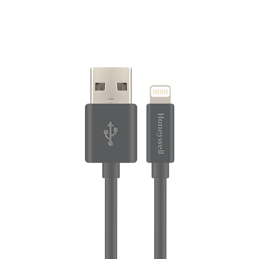 Honeywell USB 2.0 to Lightning cable, (Apple MFI-Certified), 1.2 Meter - Grey