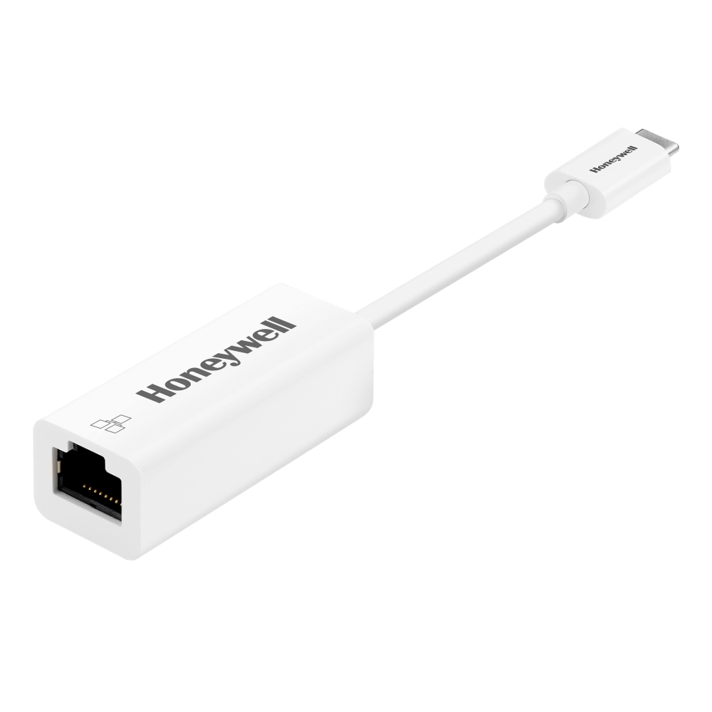 Honeywell High-Speed Type C to RJ45 Gigabit Ethernet Adapter, with Network LAN speeds of 10/100/1000 MBPS. 