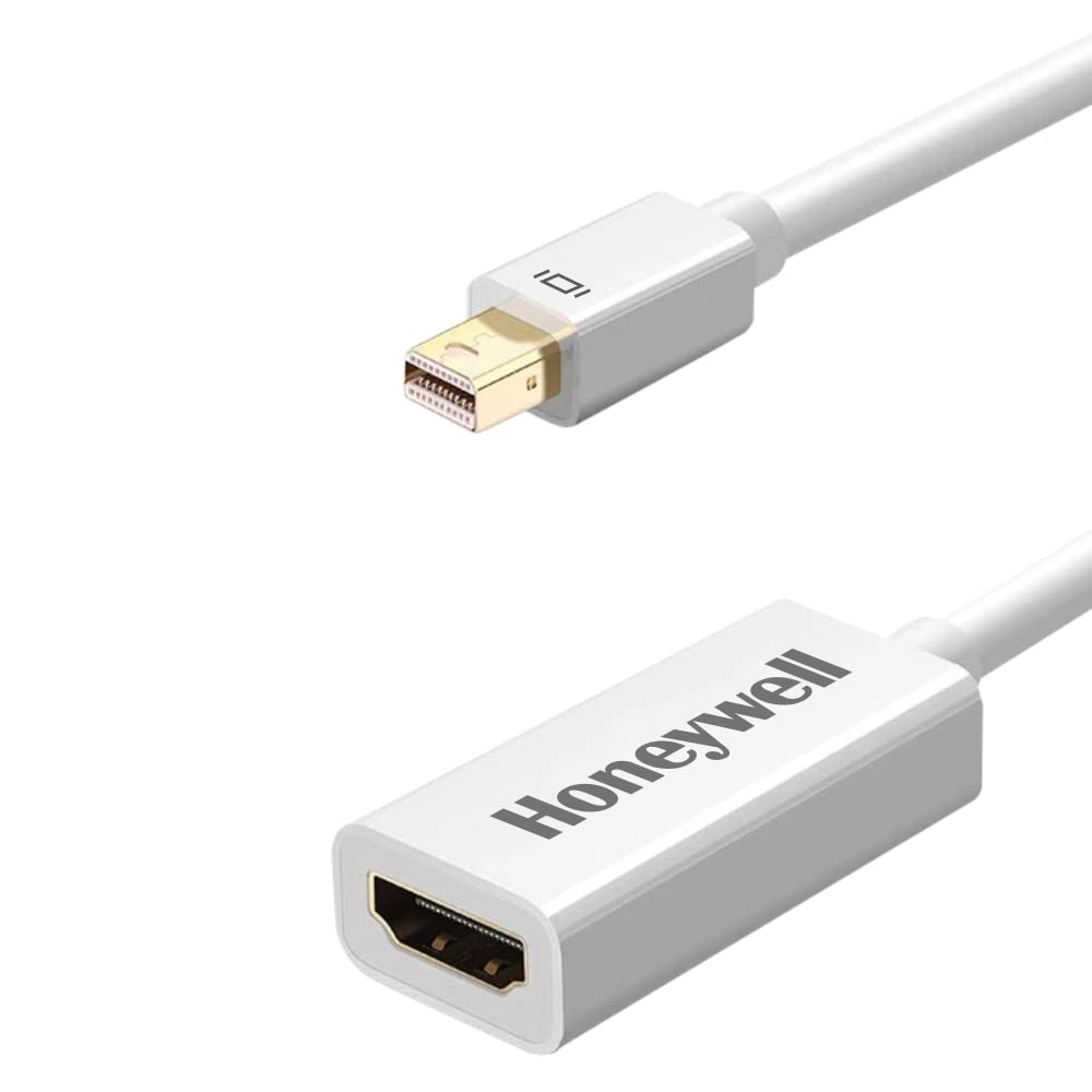 Honeywell Mini Display Port to HDMI Adapter, 4K x 2K@30Hz Resolution, Transmission Speed of 3.0 Gbps - White
