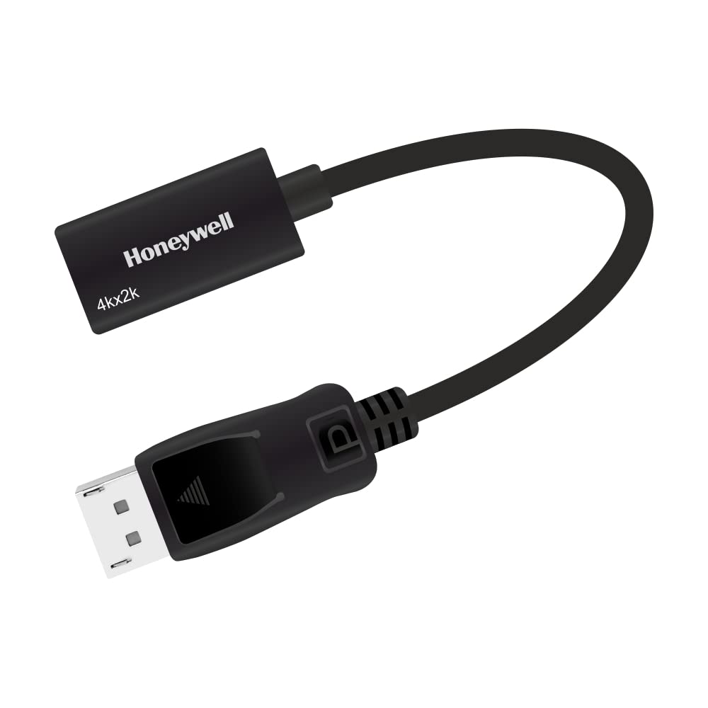 Honeywell Display Port to HDMI Adapter, 4K 3D Resolution - Black