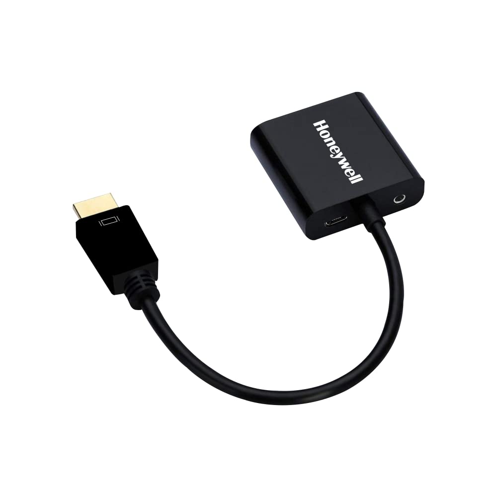 Honeywell 3in1 HDMI to VGA, 3.5mm Audio Jack & Micro USB Port -Black