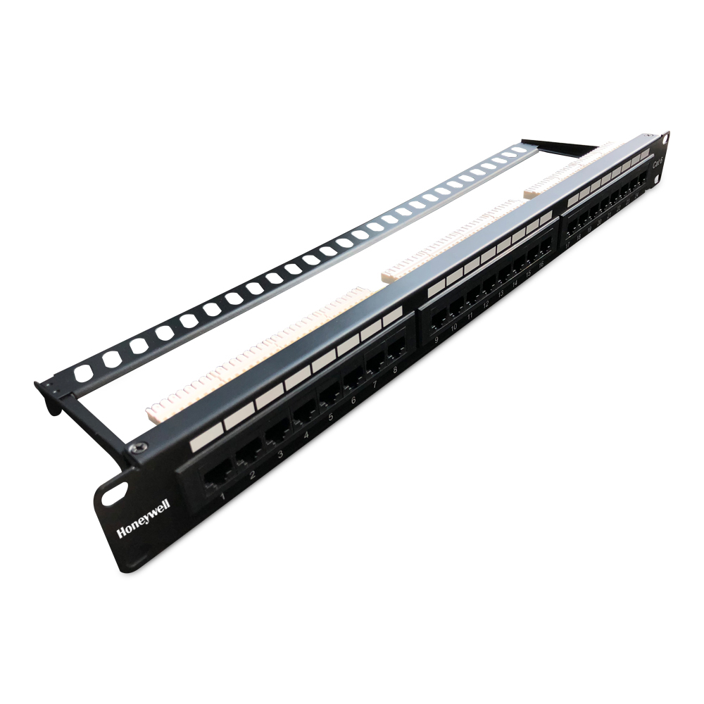 Honeywell Cat 6A UTP 24 ports Loaded Patch Panel