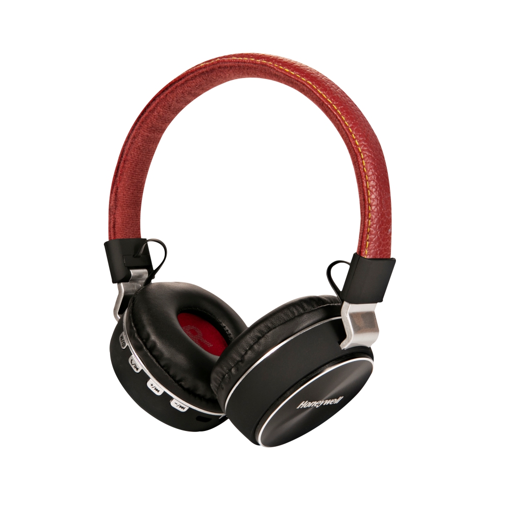 Honeywell Moxie V10 Bluetooth V5.0 On-Ear Wireless Headphone- Red