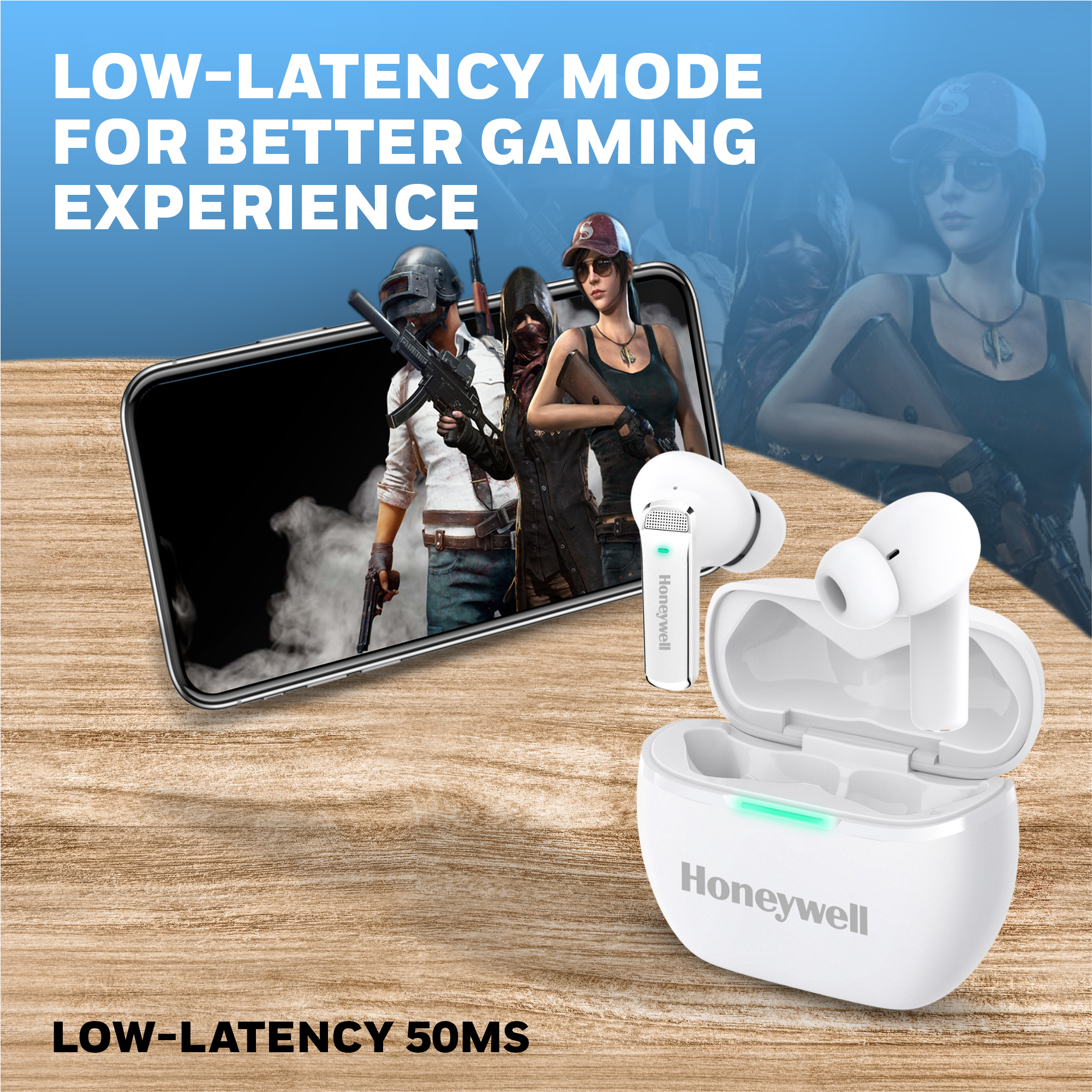 Honeywell Newly Launched Trueno U5100 TWS Earbuds - White